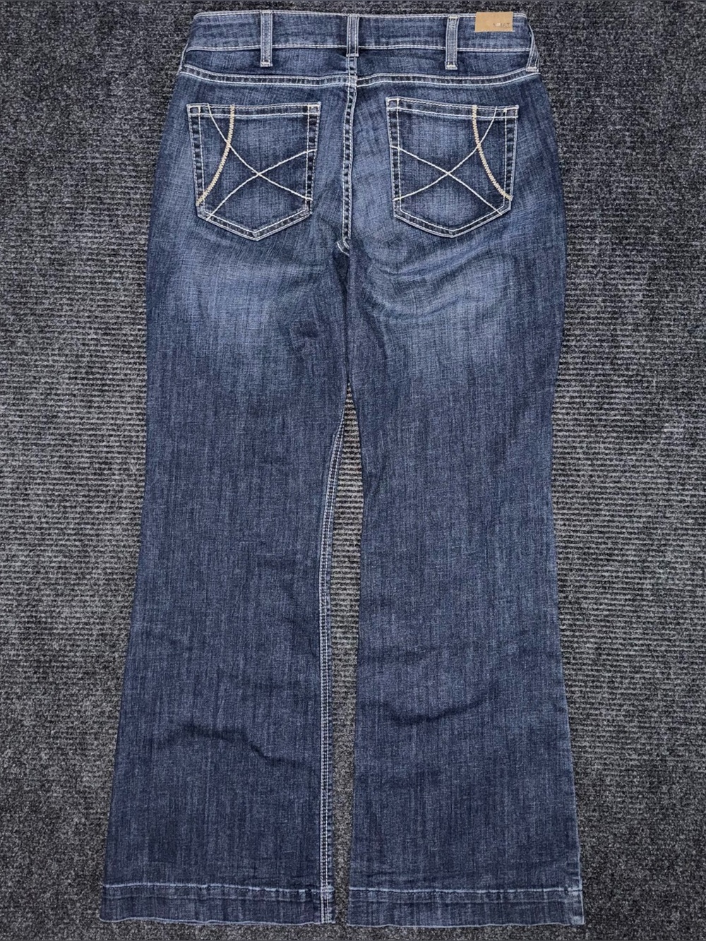 Ariat High Rise Ella Slim Trouser Jeans Rascal Dark Wash Sz 31 R 10032550 EUC
